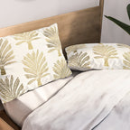 Palm Tree - Gold Palette Pillow Sham Gallery Image 2