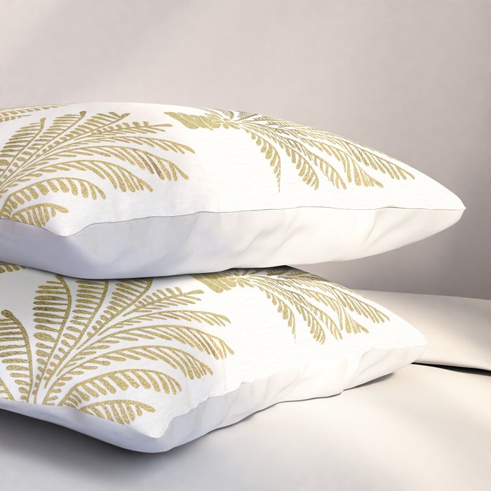 Palm Tree - Gold Palette Pillow Sham Gallery Image 3