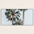 Palm Trees, Miami Summer Vibes, Minimalist Art Print, Minimal Pastel Colored Coconut Trees, Summer Time Poster, Palm Tree Print, Beach Vibes, Home Decor, Wall Art Print Desk Mat Gallery Image 3