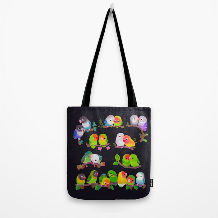 Lovebird - dark Tote Bag Gallery Image 2