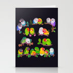 Lovebird - dark Stationery Card Gallery Image 2