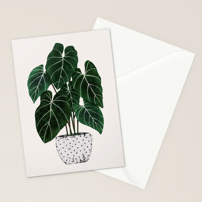 philodendron pot plant Stationery Card Gallery Image 2