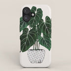philodendron pot plant iPhone Case Gallery Image 1
