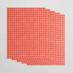 Watercolor Gingham - pink and tomato Wrapping Paper Gallery Image 3