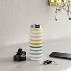 Bold Curvature Stripes XIV Water Bottle Gallery Image 4