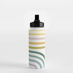 Bold Curvature Stripes XIV Water Bottle Gallery Image 2