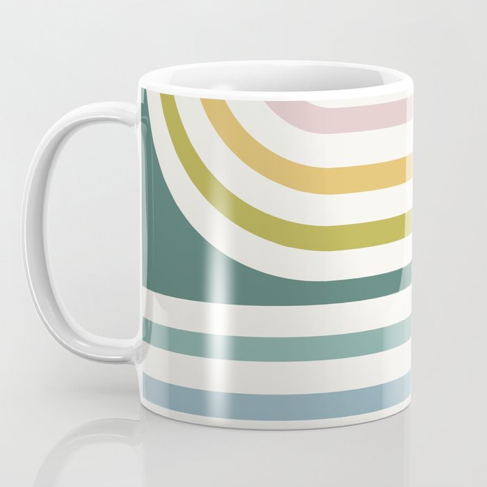 Bold Curvature Stripes XIV Coffee Mug Gallery Image 3
