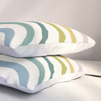 Bold Curvature Stripes XIV Pillow Sham Gallery Image 3