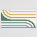 Bold Curvature Stripes XIV Desk Mat Gallery Image 3