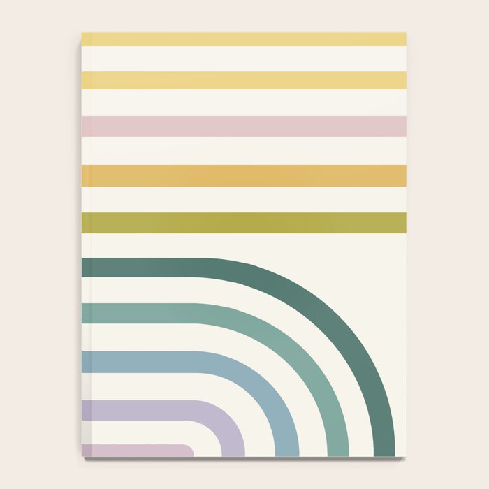Bold Curvature Stripes XIV Notebook Gallery Image 4