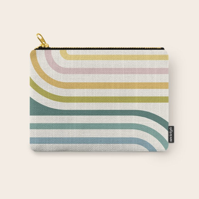 Bold Curvature Stripes XIV Carry All Pouch Gallery Image 1