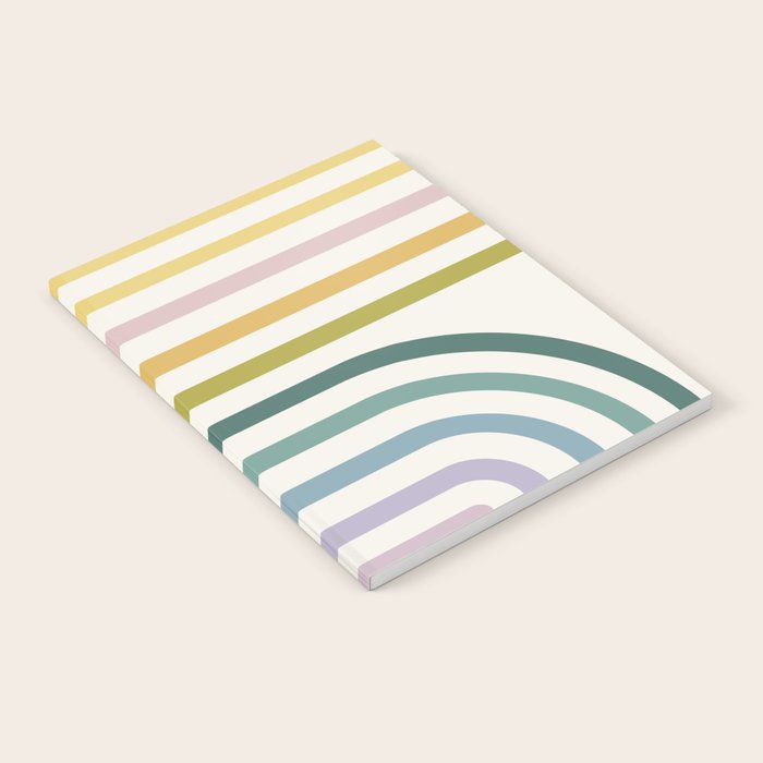 Bold Curvature Stripes XIV Notebook Gallery Image 2