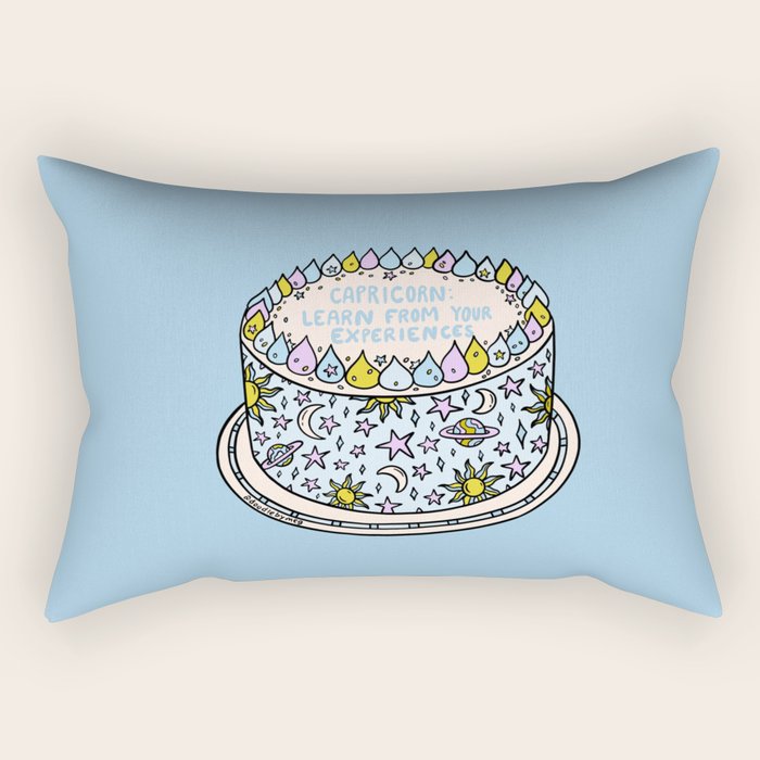 Capricorn Cake Rectangular Pillow Gallery Image 1