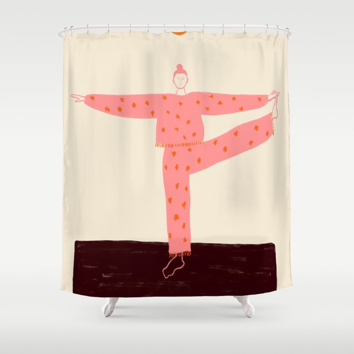 SUN SALUTATION Shower Curtain Gallery Image 1