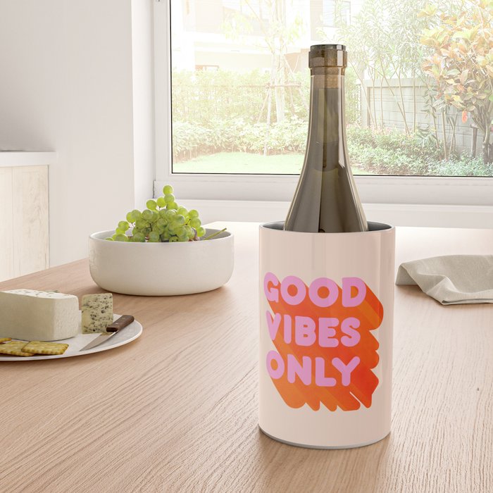 Good Vibes Only - Neon Colors Wine Chiller Gallery Image 4