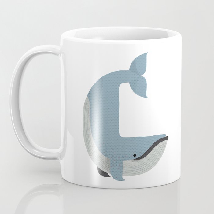 Whimsy Blue Whale Coffee Mug Gallery Image 3