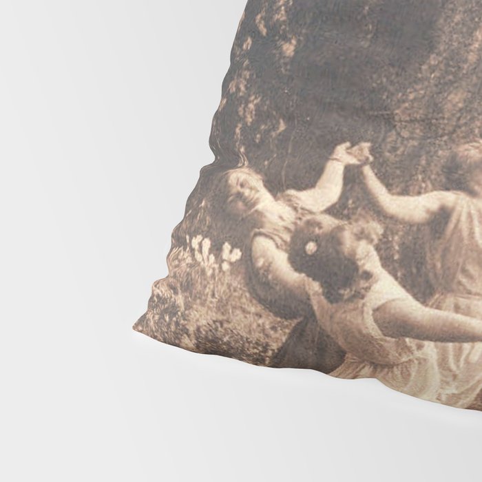 Circle Of Witches Vintage Women Dancing Pillow Sham Gallery Image 4