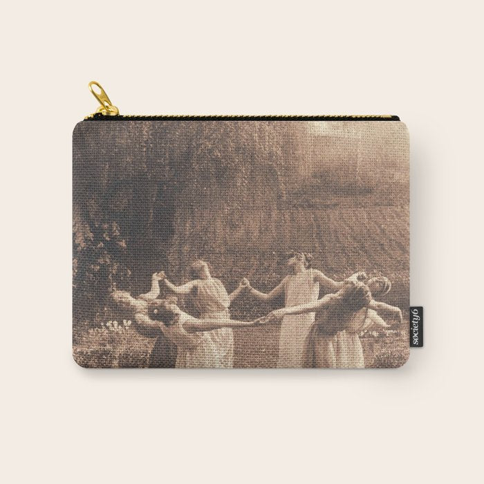 Circle Of Witches Vintage Women Dancing Carry All Pouch Gallery Image 1
