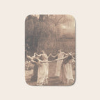 Circle Of Witches Vintage Women Dancing Bath Mat Gallery Image 1