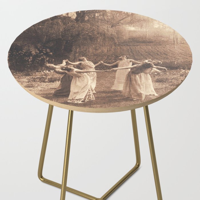 Circle Of Witches Vintage Women Dancing Side Table Gallery Image 2