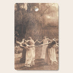 Circle Of Witches Vintage Women Dancing Cutting Board Gallery Image 1