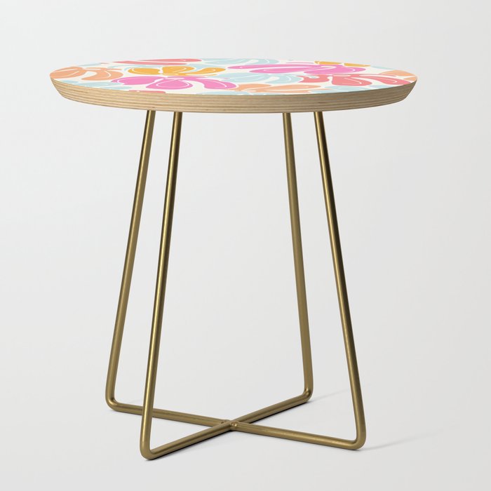 Retro Floral Spring Side Table Gallery Image 1