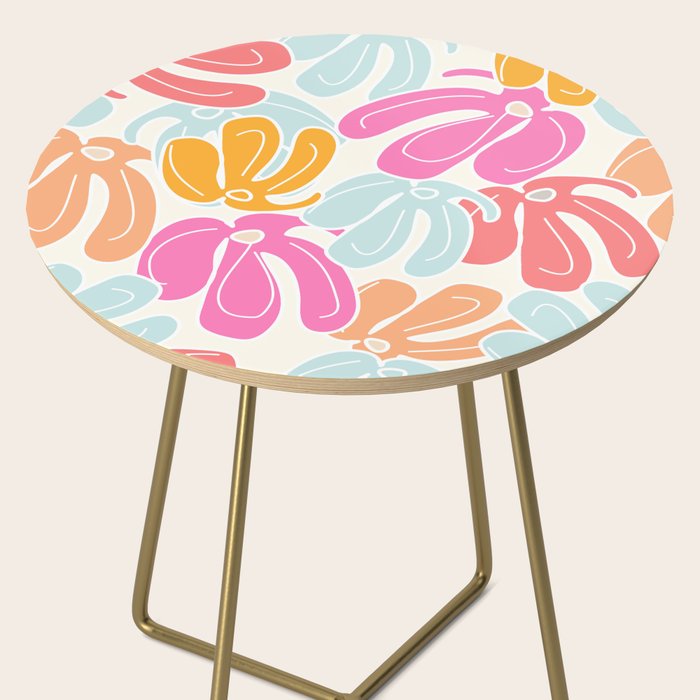 Retro Floral Spring Side Table Gallery Image 2