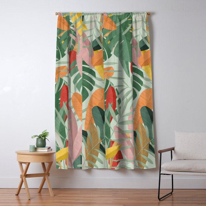 Tropical forest II Window Curtain Gallery Image 5