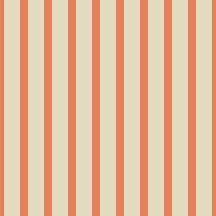 Classic Modern Retro Vertical Stripe Pattern in Cream Beige and Light Pumpkin Orange Coffee Mug Gallery Image 2