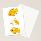 Banana cichlid Stationery Card Gallery Image 2