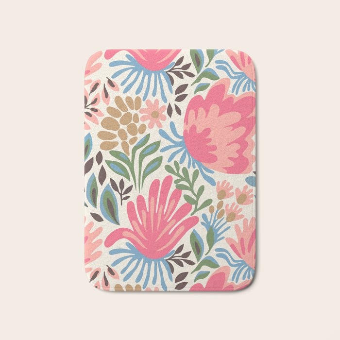 Lush Floral Escape Bath Mat Gallery Image 1