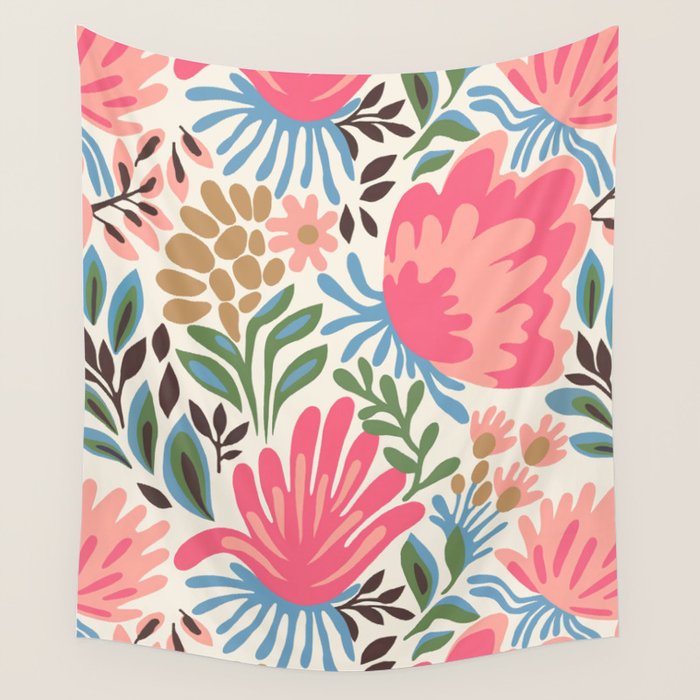 Lush Floral Escape Wall Tapestry Gallery Image 4