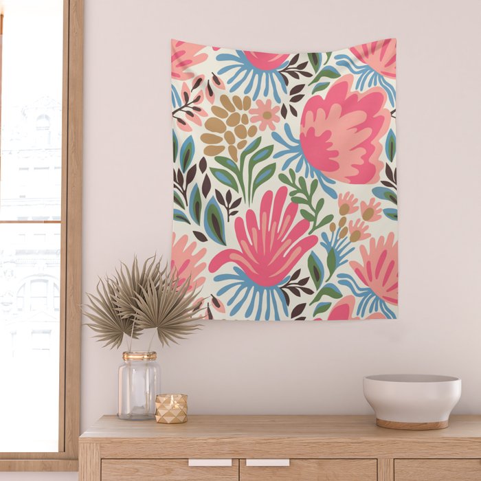 Lush Floral Escape Wall Tapestry Gallery Image 2