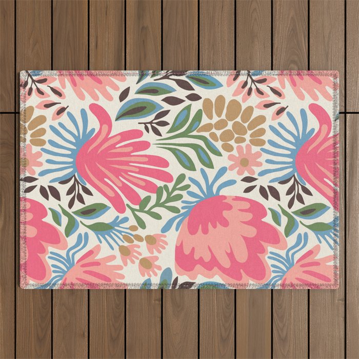 Lush Floral Escape Outdoor Rug Gallery Image 1