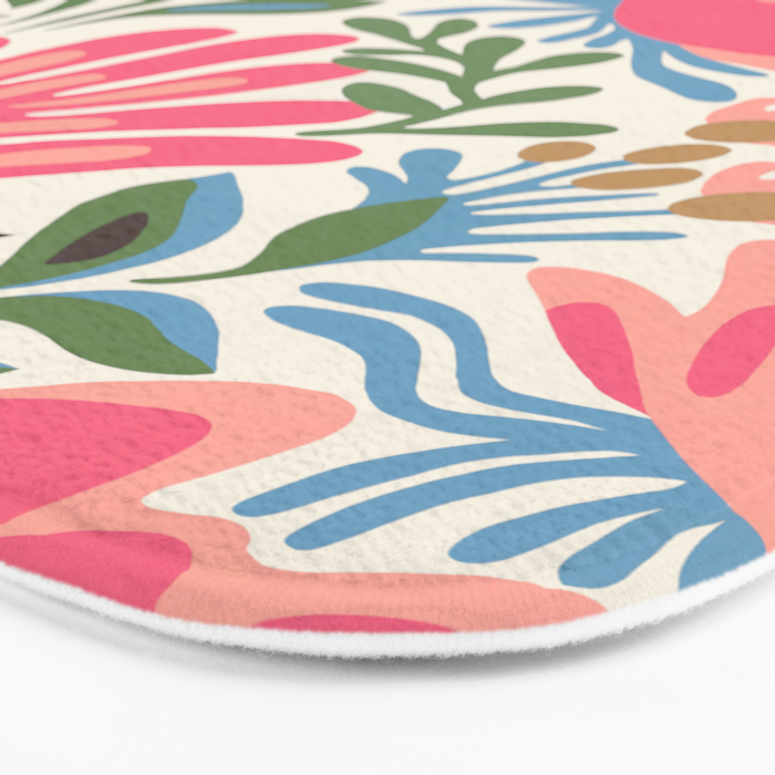 Lush Floral Escape Bath Mat Gallery Image 3