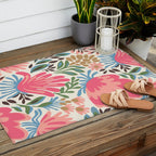Lush Floral Escape Outdoor Rug Gallery Image 2