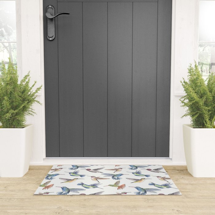 Hummingbirds Welcome Mat Gallery Image 3