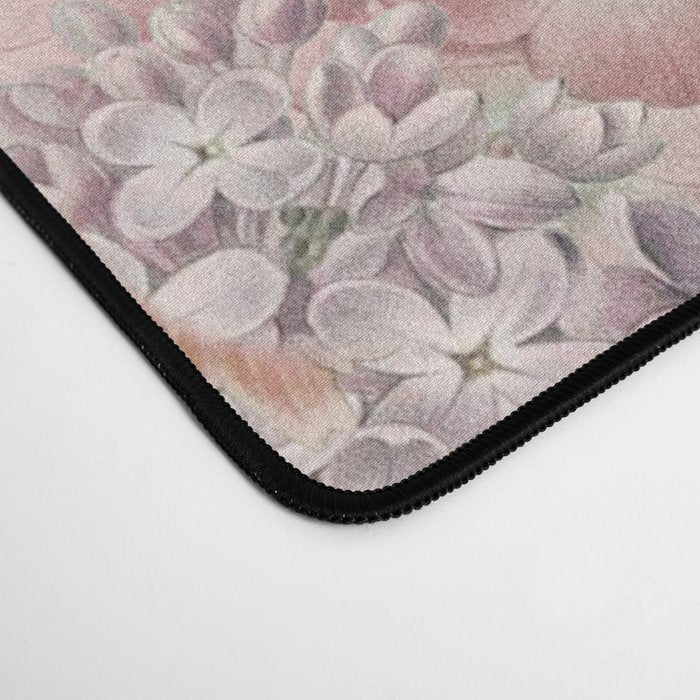 Vintage & Shabby Chic - Pastel Pink Botanical Summer Roses Garden Desk Mat Gallery Image 4
