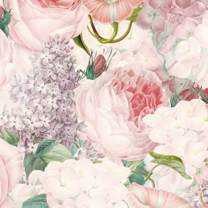 Vintage & Shabby Chic - Pastel Pink Botanical Summer Roses Garden Coffee Mug Gallery Image 2