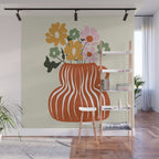Daisy Jar Wall Mural Gallery Image 1