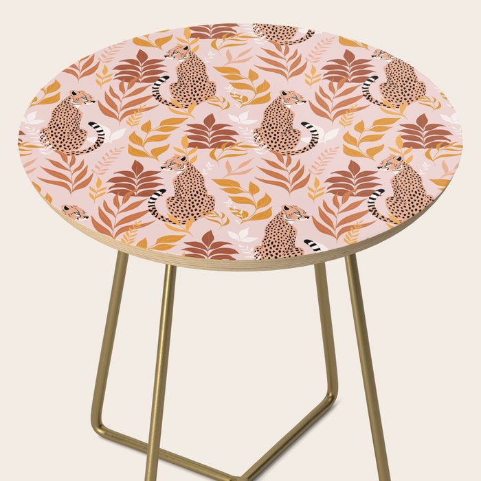Summer Cheetah Pattern I - Terracotta  Side Table Gallery Image 2