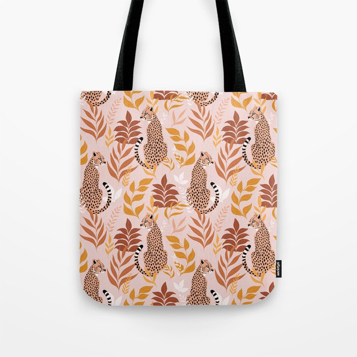 Summer Cheetah Pattern I - Terracotta  Tote Bag Gallery Image 1