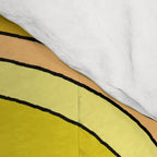 keep it simple // single fin // retro surf art by surfy birdy Comforter Gallery Image 4