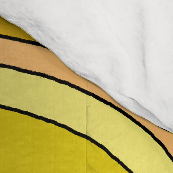 keep it simple // single fin // retro surf art by surfy birdy Comforter Gallery Image 4