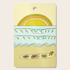 keep it simple // single fin // retro surf art by surfy birdy Cutting Board Gallery Image 1