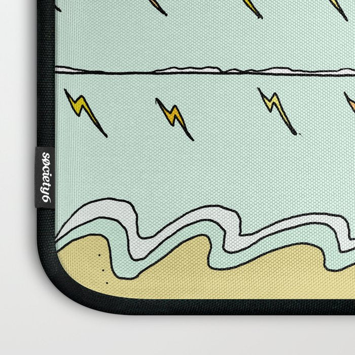 keep it simple // single fin // retro surf art by surfy birdy Laptop Sleeve Gallery Image 3