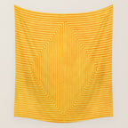 Yellow Modern Geometric Design Artwork Wall Tapestry Gallery Image 4
