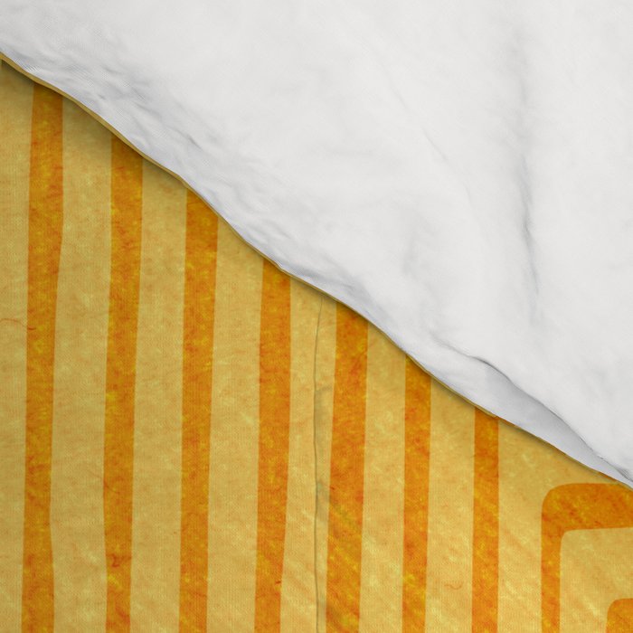 Yellow Modern Geometric Design Artwork Comforter Gallery Image 4