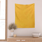 Yellow Modern Geometric Design Artwork Wall Tapestry Gallery Image 2