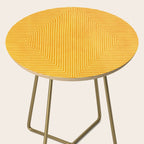 Yellow Modern Geometric Design Artwork Side Table Gallery Image 2